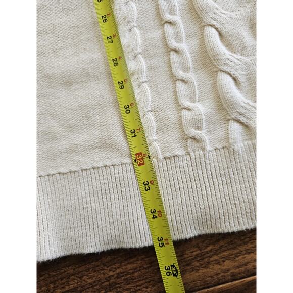 Banana Repulic Cableknit Sweater Dress Women's S NWT Ivory - Picture 8 of 9